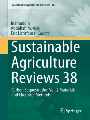 cover image of Sustainable Agriculture Reviews 38